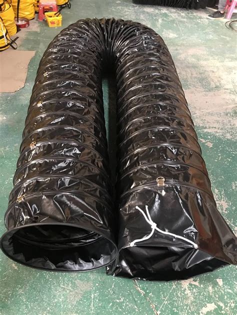 High Quality High Temperature Black Pvc Flexible Air Conditioning Duct