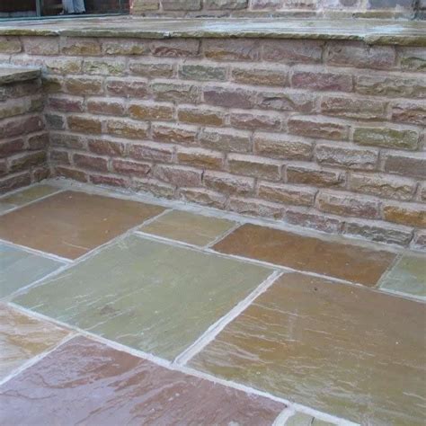 Tumbled Raj Green Indian Sandstone Natural 22mm Calibrated Patio Paving