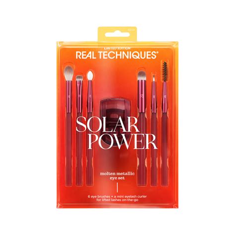 Real Techniques Solar Power Molten Metallic Eye Kit 7 Piece Set