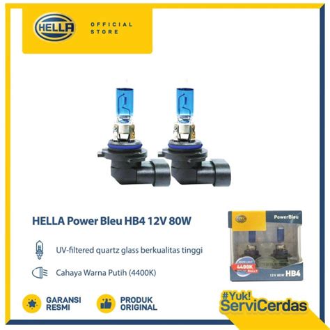 Jual HELLA Bohlam Mobil HB4 12V 80W 4400K Power Bleu Rally Bohlam