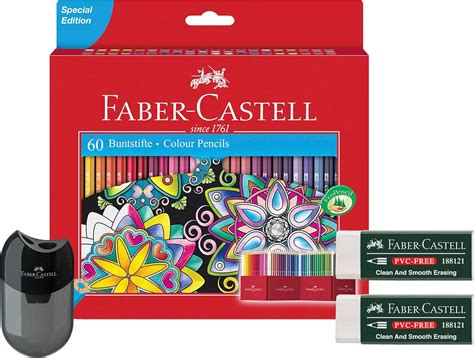 Faber Castell 111260 Kleurpotlood Castle 60 Stuks Kartonnen Etui