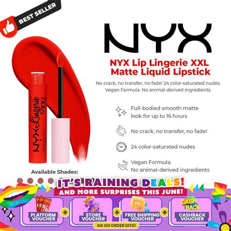 Nyx Lip Lingerie Xxl Matte Liquid Lipstick All Day Comfort Long Lasting Hr Wear
