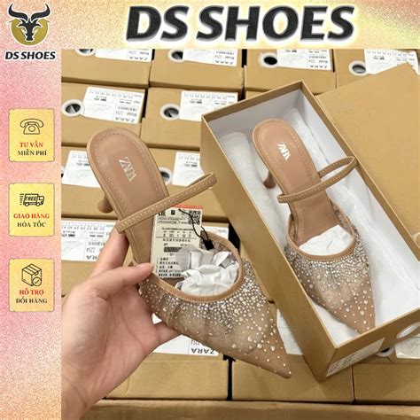 Guốc ZRaa Sang Chảnh Baby HOT HIT Cao 8cm CHUẨN SIZE Có Sẵn FULLBOX 8387 Shopee Việt Nam
