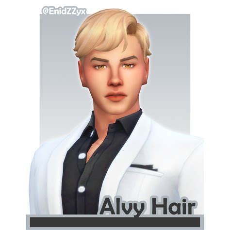 Enidzzyx Alvy Hair Files The Sims 4 Create A Sim Curseforge