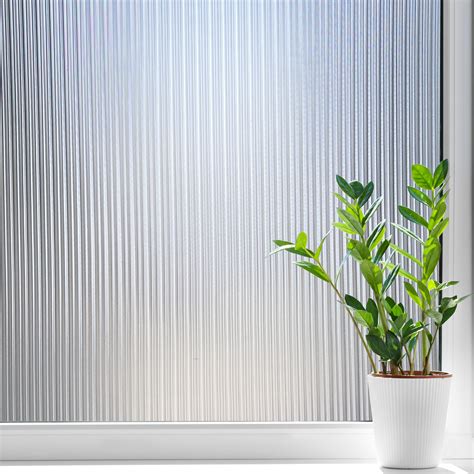 Hidbea In X In Reeded Glass Privacy Window Film Walmart