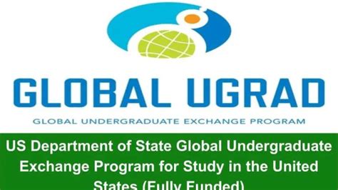 US Department of State Global Undergraduate Exchange Program 2023/2024 ...