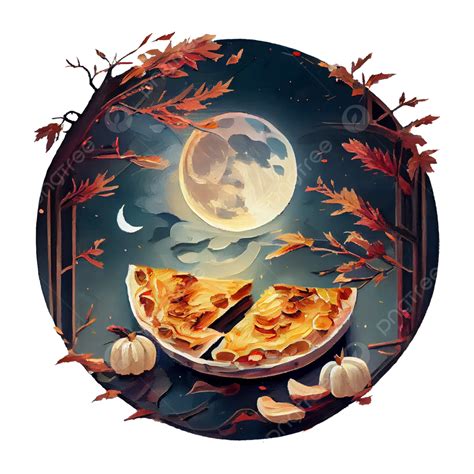 Ilustração Da Noite Do Bolo Da Lua Do Festival Do Meio Do Outono PNG