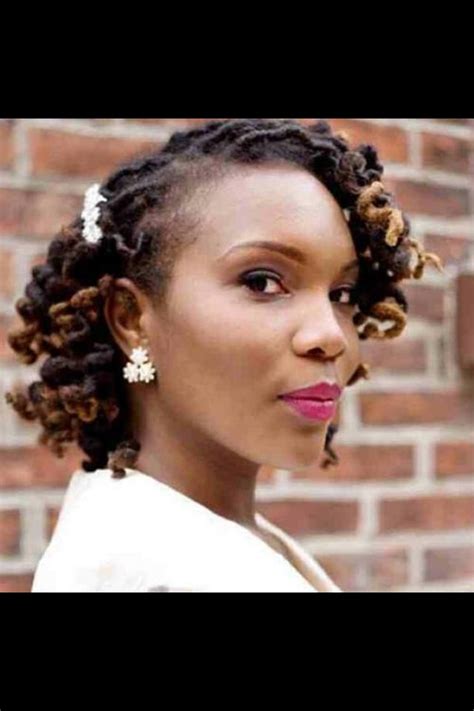 Gorgeous Brides Who Showed Off Their Natural Hair Short Locs