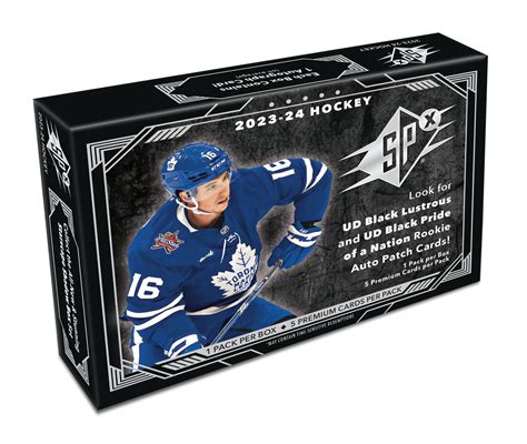 2023 24 Upper Deck Spx Hockey Hobby Box Presell Da Card World