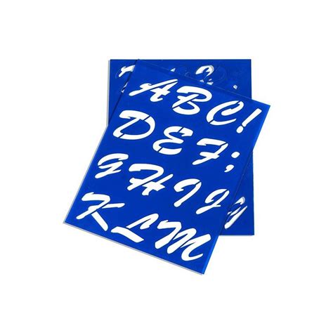 Sandleford 50mm Plastic Letternumber Stencil Set Artcraft Drawing Kit