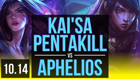 Kai Sa Yuumi Vs Aphelios Pantheon Adc Pentakill Kda