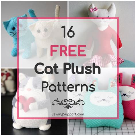 16 Cat Stuffed Animal Patterns {FREE}