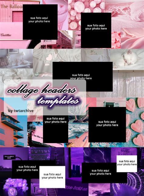 Collage Headers Template 02 By Btscomics By Glittersonthefloor On