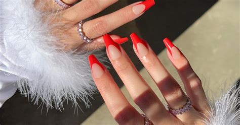 Red French Tip Nails Are The Ultimate Subtly Sexy Manicure Shade