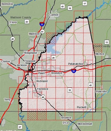 Rankin County Mississippi Fy2009 Floodmap Status