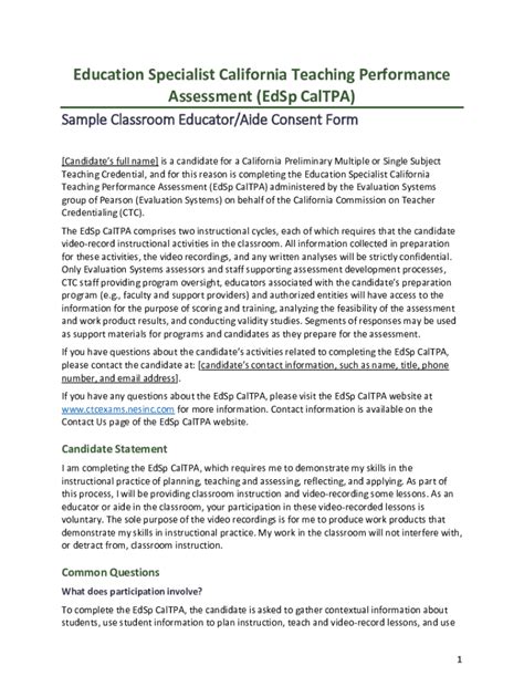 Fillable Online Edsp Caltpa Consent Form Fax Email Print Pdffiller