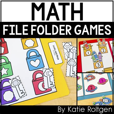 Math File Folder Games For Kindergarten Katie Roltgen Teaching