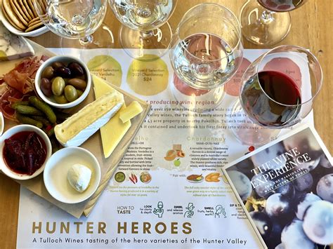 Tulloch Wines Hunter Heroes Wine Tasting Experience With Local Cheese