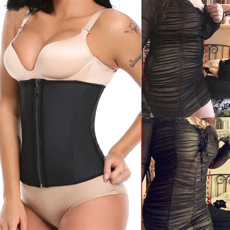 Miss Moly Latex Body Shaper Girdle Waist Trainer Steel Boned Modeling