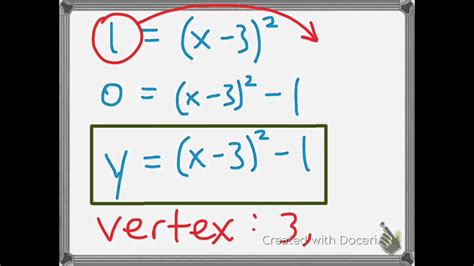 Write In Vertex Form By Completing The Square And Graph - Lessons ...