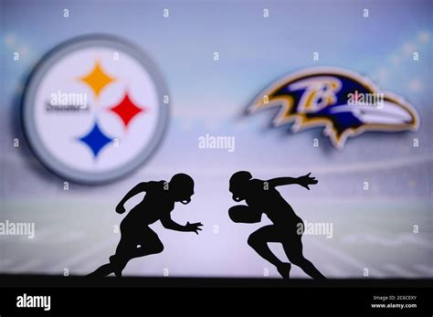 Pittsburgh Steelers Vs Baltimore Ravens Nfl Match Poster Two