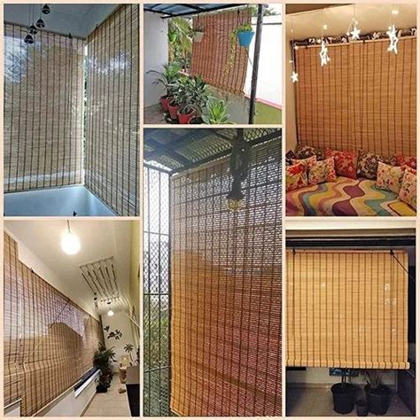 White Round Bamboo Blinds, For Home at Rs 60/sq ft in New Delhi | ID ...