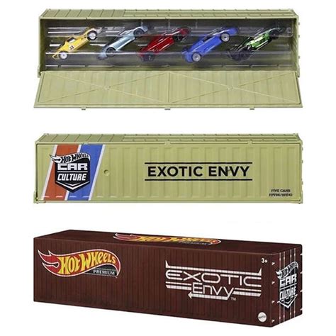 Hot Wheels Car Culture Exotic Envy Container Set Kontener Auta