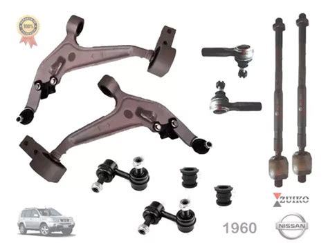 Kit 2 Horquillas Bieletas Terminales Nissan Xtrail 02 07 Meses Sin