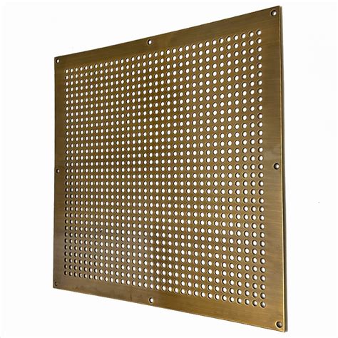 Round Hole Air Vent Cover 12 X 12 Antique Brass Unlacquered