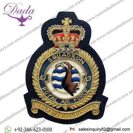 Th Squadron Blazer Badge Blazer Badge Handmade Embroider Badge Badge