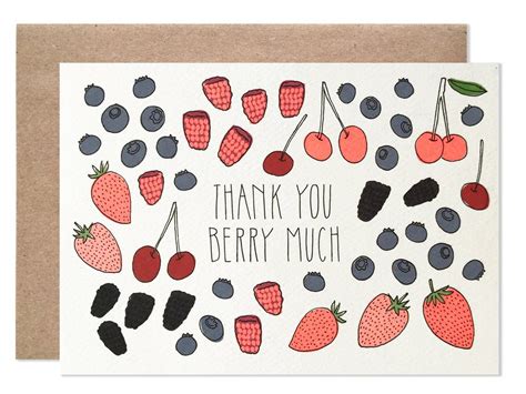 Thank You Berry Much Card Kmj