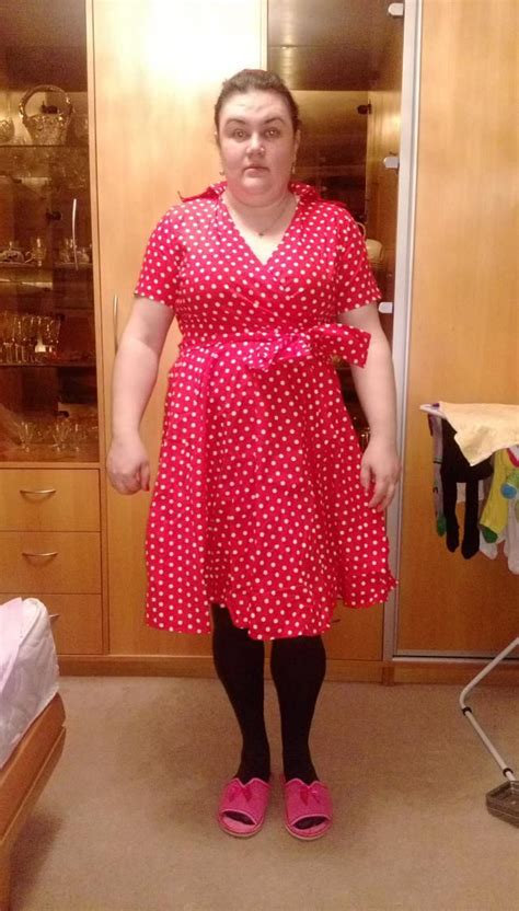 Off Retro Polka Dot Print Bowknot Flare Dress In Red Dresslily