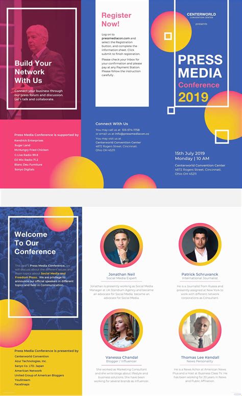 Free Simple Brochure Templates Of Free Conference Brochure Template In Psd Illustrator ...