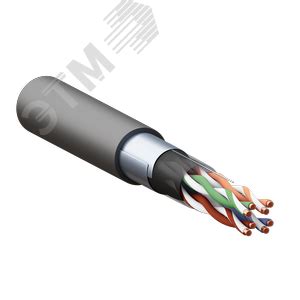 Кабель витая пара TERACOM PRO Cat.5E F/UTP 4 пары solid 24AWG с тросом ...