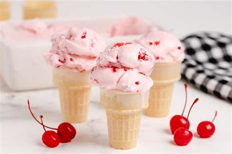 Maraschino Cherry Ice Cream