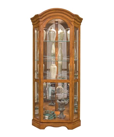 Philip Reinisch Co Barrington Lighted Corner Curio Cabinet And Reviews Wayfair