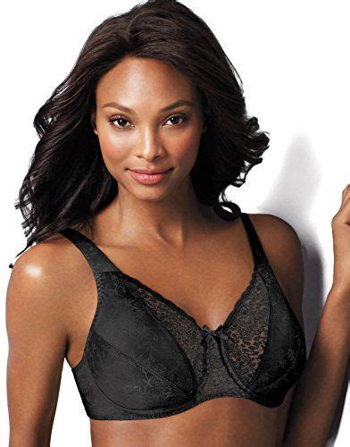 Playtex Womens Secrets Signature Floral Underwire Bra Black 38d Click Image To Review More