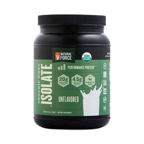 Organic Unflavored Whey Isolate By Natural Force Thrive Market