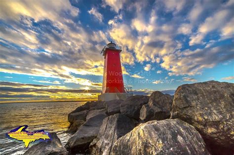 Michigan Photography ~ Manistique Lighthouse Sunset-5339 – Seward's ...