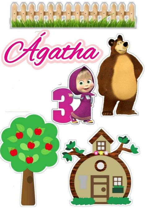 Masha And The Bear Bear Cakes Beautiful Cakes Cake Toppers Birthday