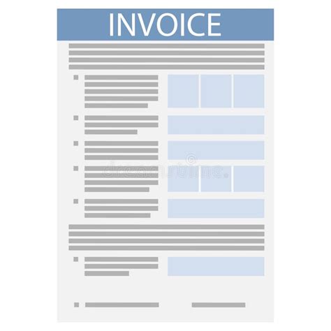 3d Illustration Invoice Banner Stock Illustration Illustration Of