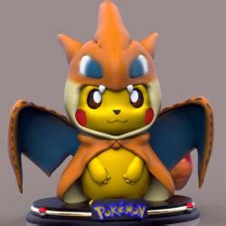 Pikachu Charizard 3d Models STLFinder