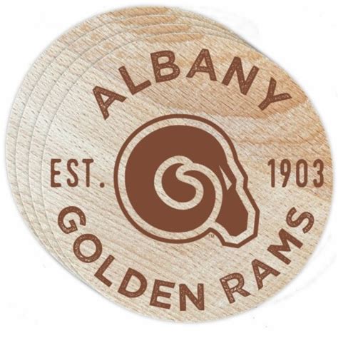 Albany State University Wood Coaster Engraved 4 Pack 1 Unit Kroger