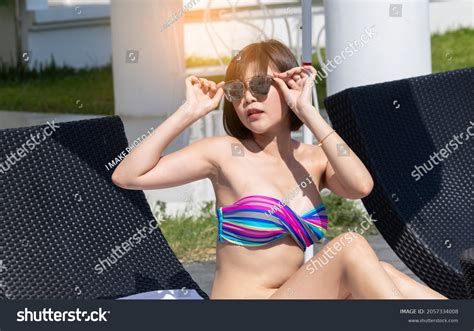 Sexy Woman Bikini Sunglass Fashion Sunglasses Stock Photo Shutterstock