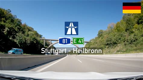 Driving In Germany Autobahn A E From Stuttgart To Heilbronn Youtube