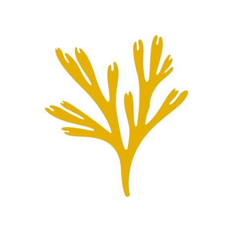 Premium Vector Vector Galaxy Coral Yellow Seaweed Aquarium Plant