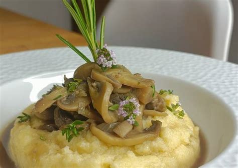 Polenta Cr Meuse Aux Champignons De Zest De Flow Cookpad