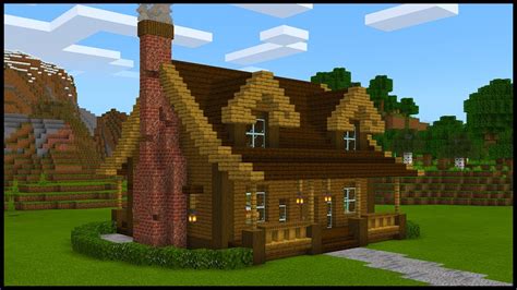 Minecraft How To Build A Wooden Cabin Youtube