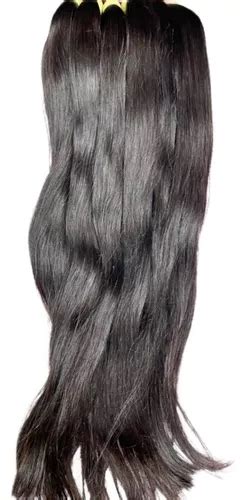 Cabelo Brasileiro Humano Liso Semi Limpo 60 65cm 200g Virgem