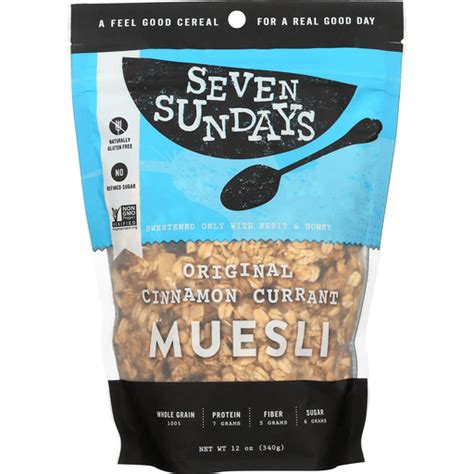 Seven Sundays Muesli Original Case Of 6 12 Oz Cereal Foodtown